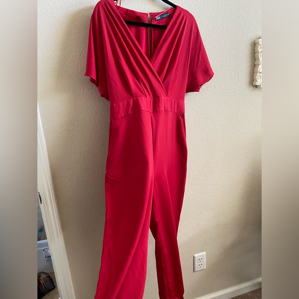 ZARA Hot Pink Jumpsuit